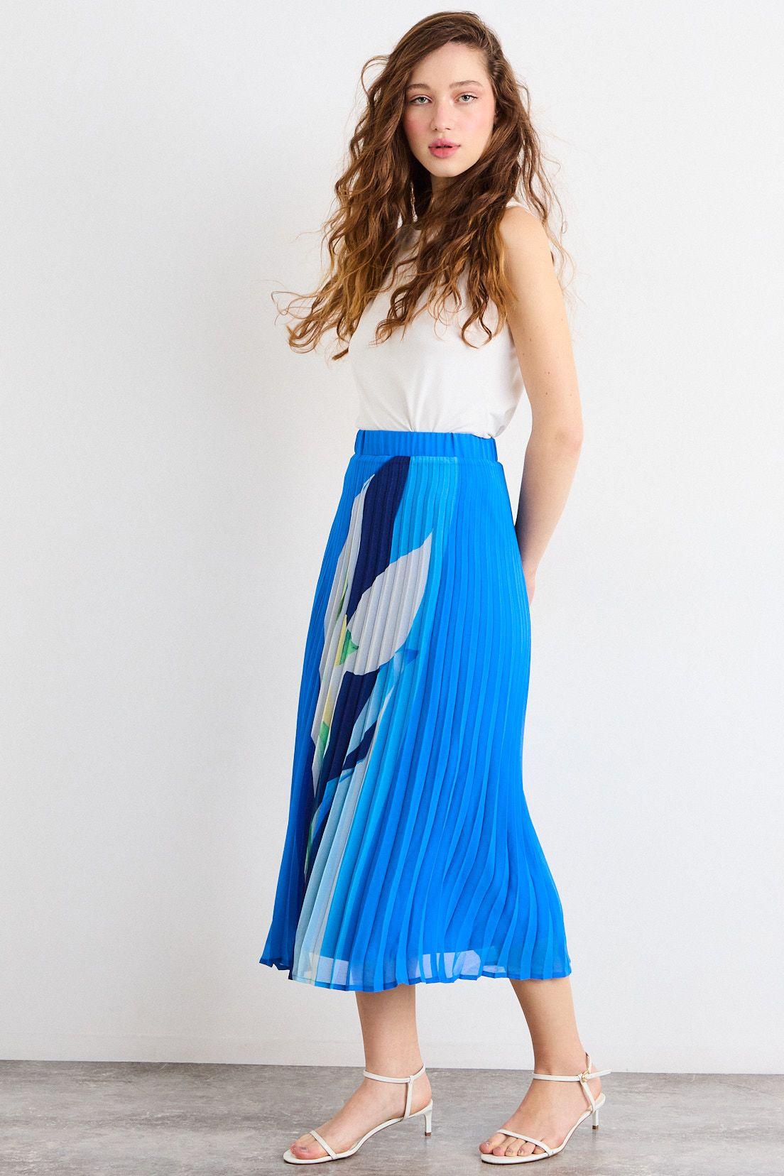 Falda Larga Azul iO 12420226051134-4