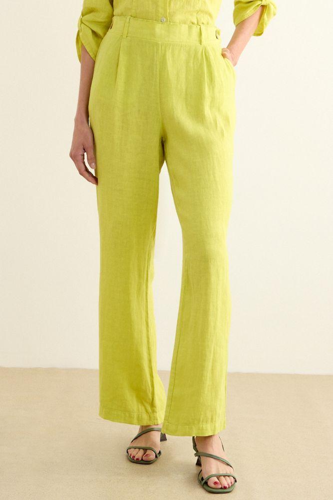 Pantalon Liso Verde Pistacho Ma Griffe 11002225302137-1