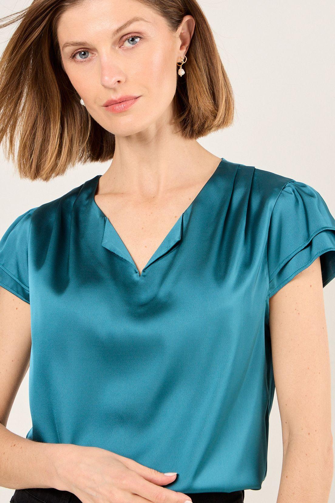 Blusa Lisa Petroleo Ma Griffe 14004225035537-1