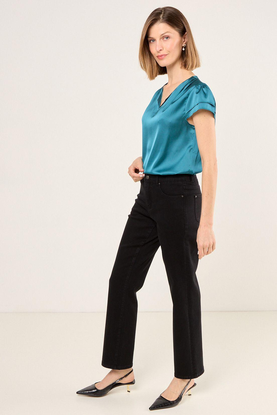 Blusa Lisa Petroleo Ma Griffe 14004225035537-3