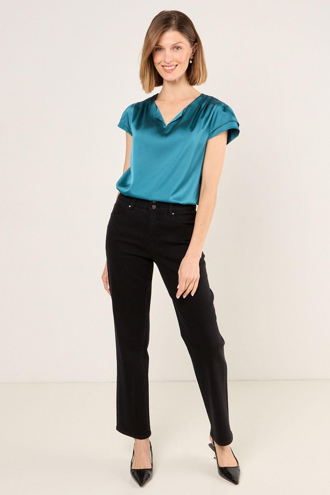 Blusa Lisa Petroleo Ma Griffe 14004225035537-4