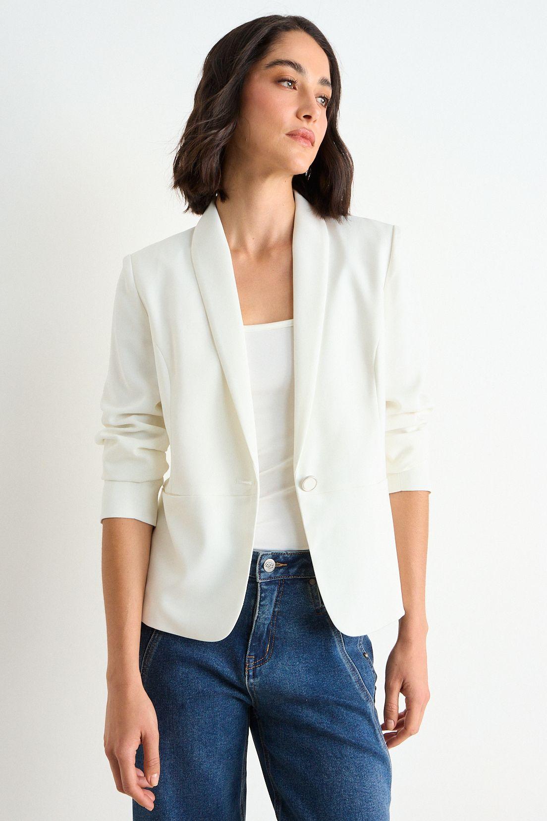 Blazer Manga Larga Crudo Ash 16007126090105-0