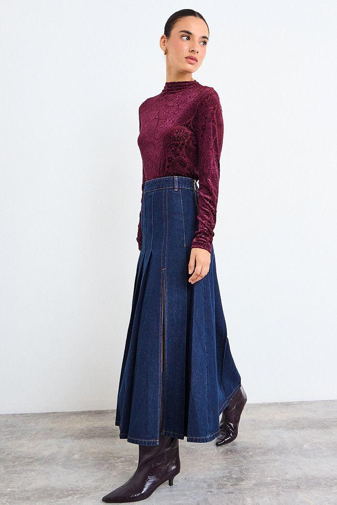 Falda Denim Azul iO 12820126002104-4
