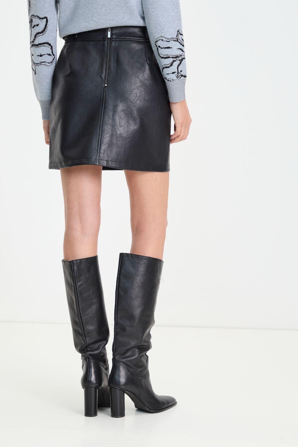 Falda Lisa Negro 12020125055102-4