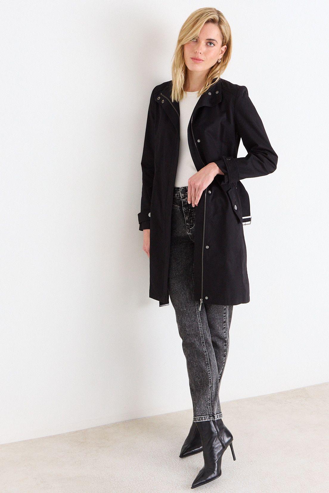 Trench Liso Negro Ash 17407226050102-4