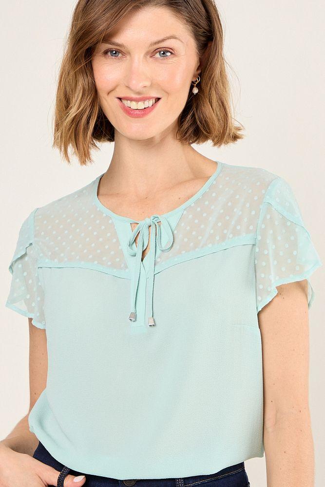 Blusa Lisa Verde Ma Griffe 14004225034117-0