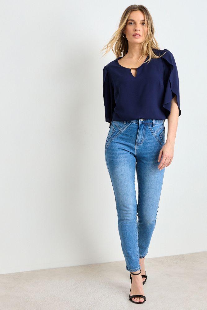 Blusa Lisa Azul Ash 14004225072104-3