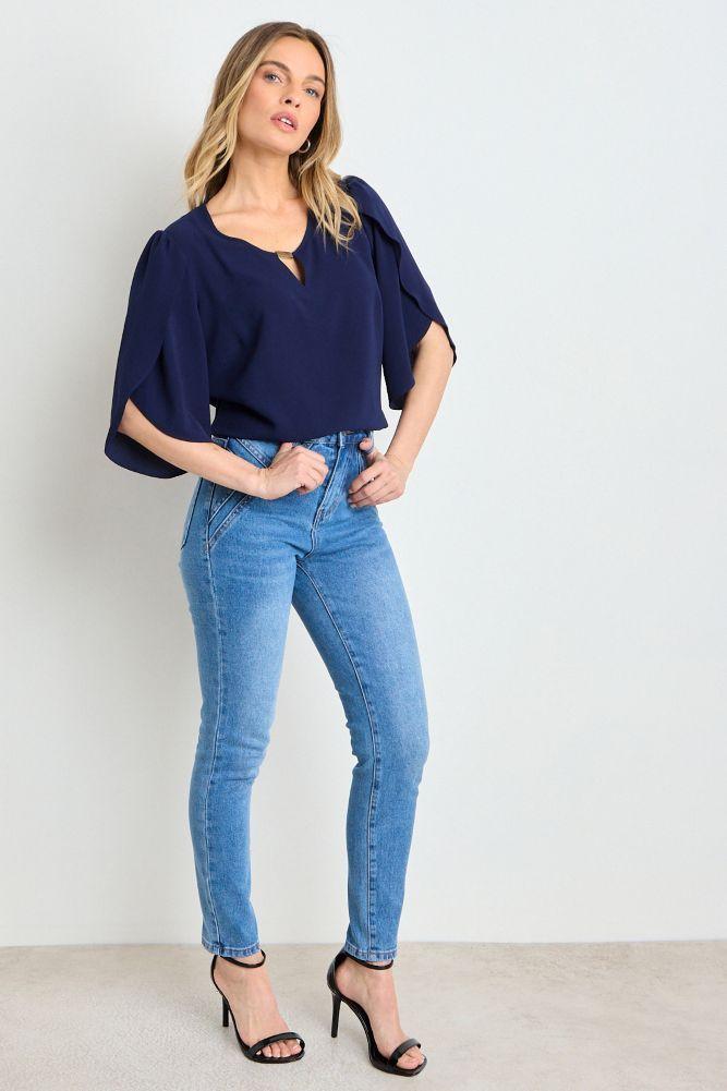 Blusa Lisa Azul Ash 14004225072104-4