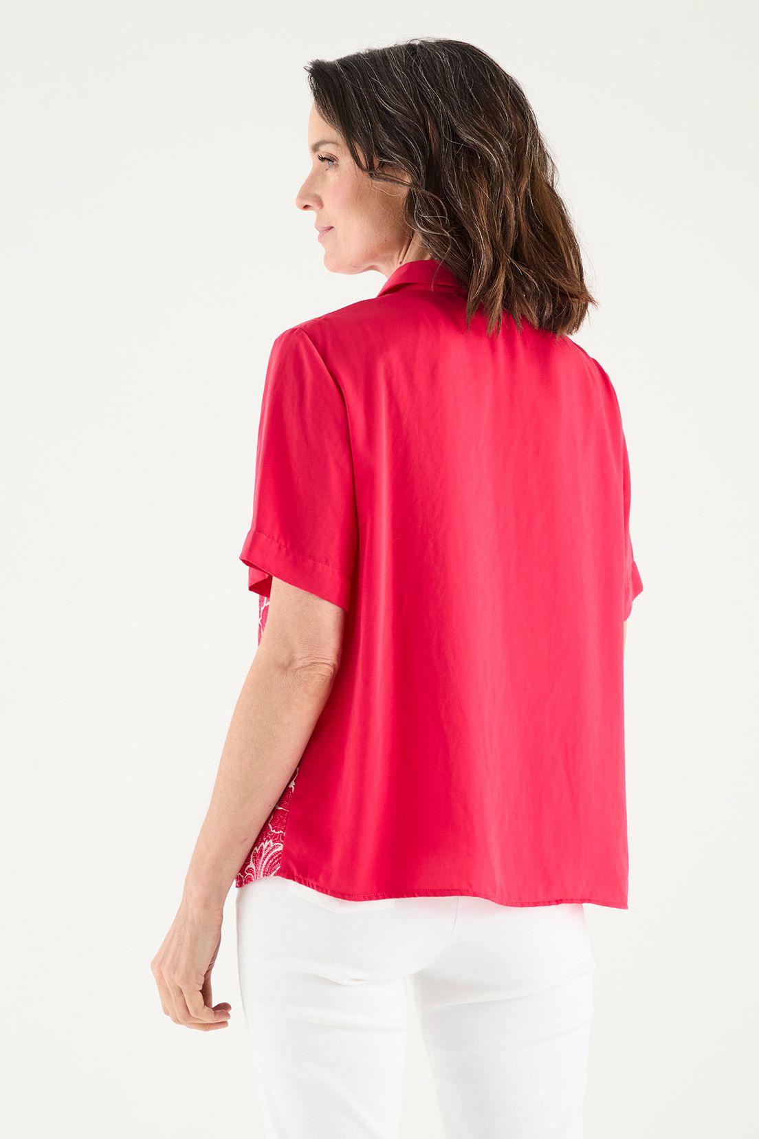 Blusa Camisera Estampada fucsia Ma Griffe 14102125050116-3