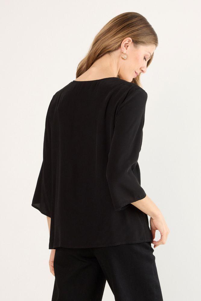 Blusas Manga Larga Negro Ma Griffe 14002225002102-1