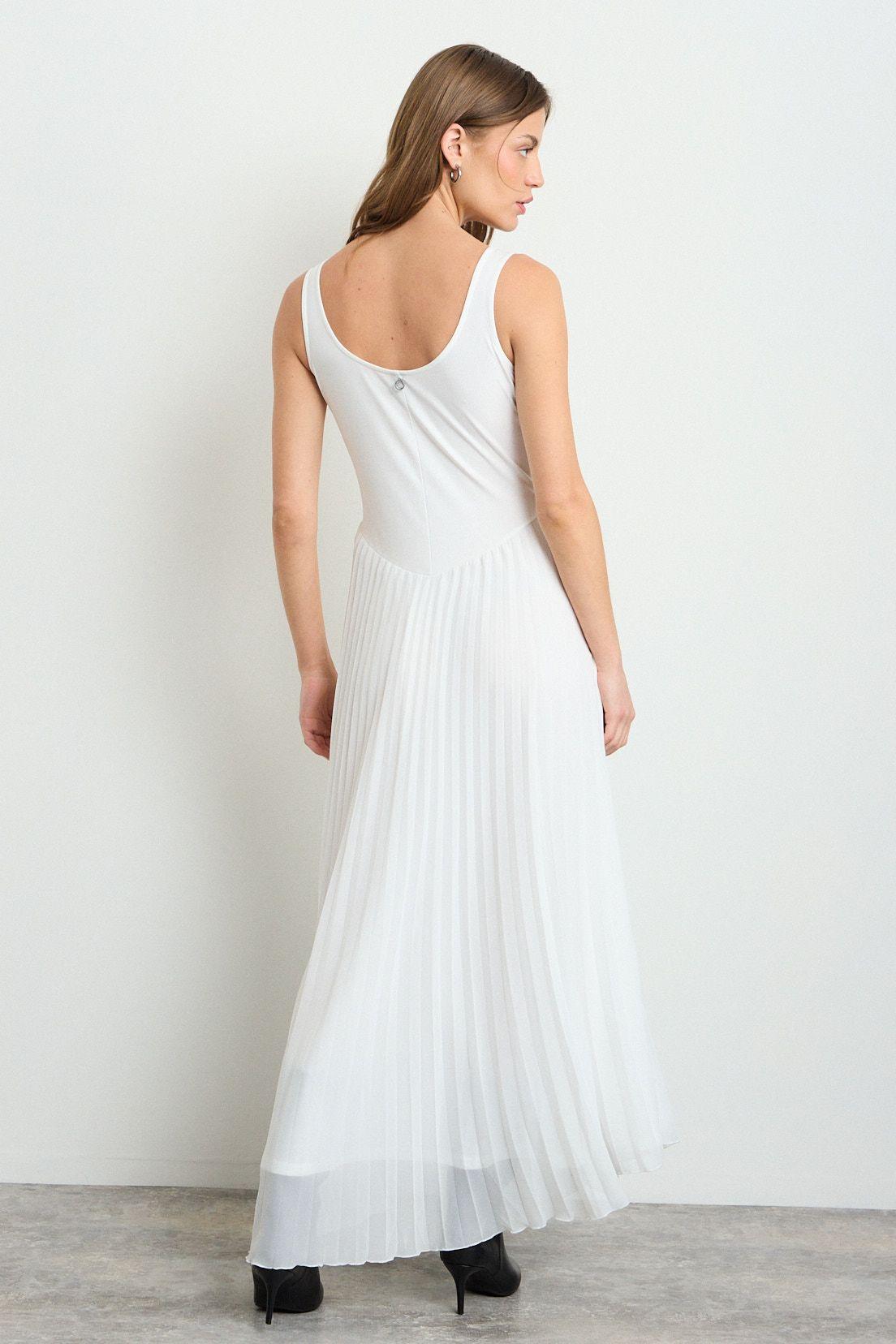 Vestido Liso Largo Crudo iO 13420225052105-3