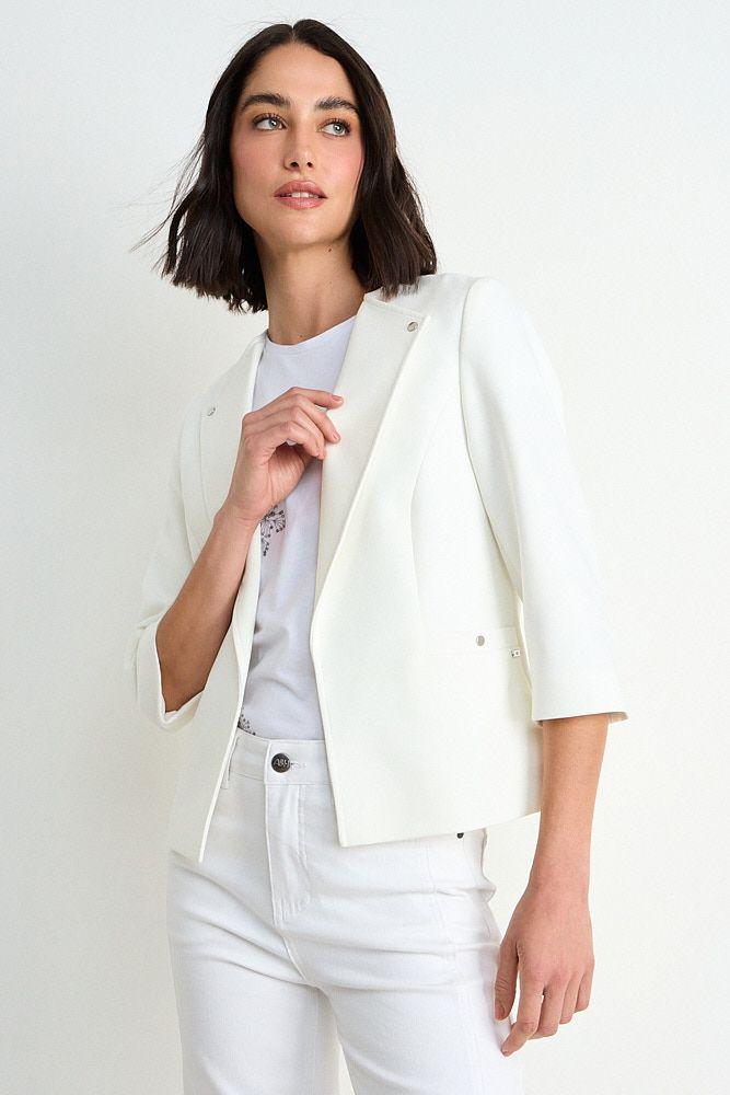 Blazer Liso Con Solapa Crudo Ash 16007225070105-0