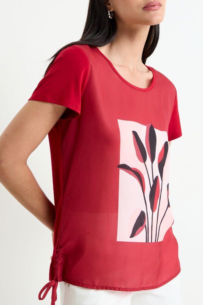 Polera Estampada Rojo Ash 14604225072103-1