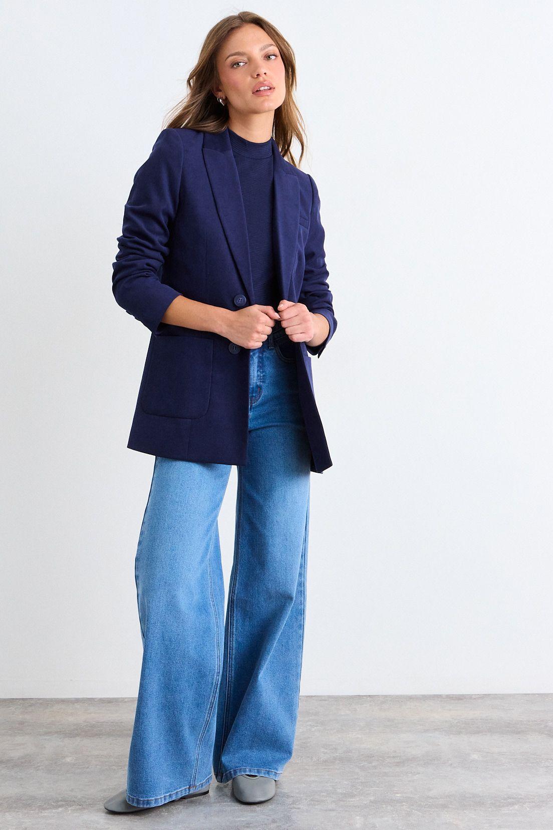 Blazer Liso Azul iO 16020126061104-4