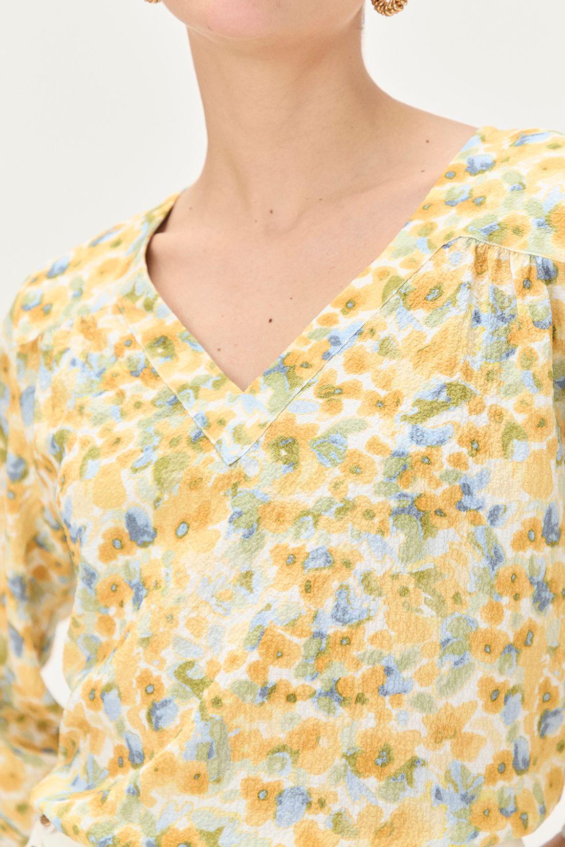 Blusa Estampada Manga Kimono Crudo Ma Griffe 14102224063105-1