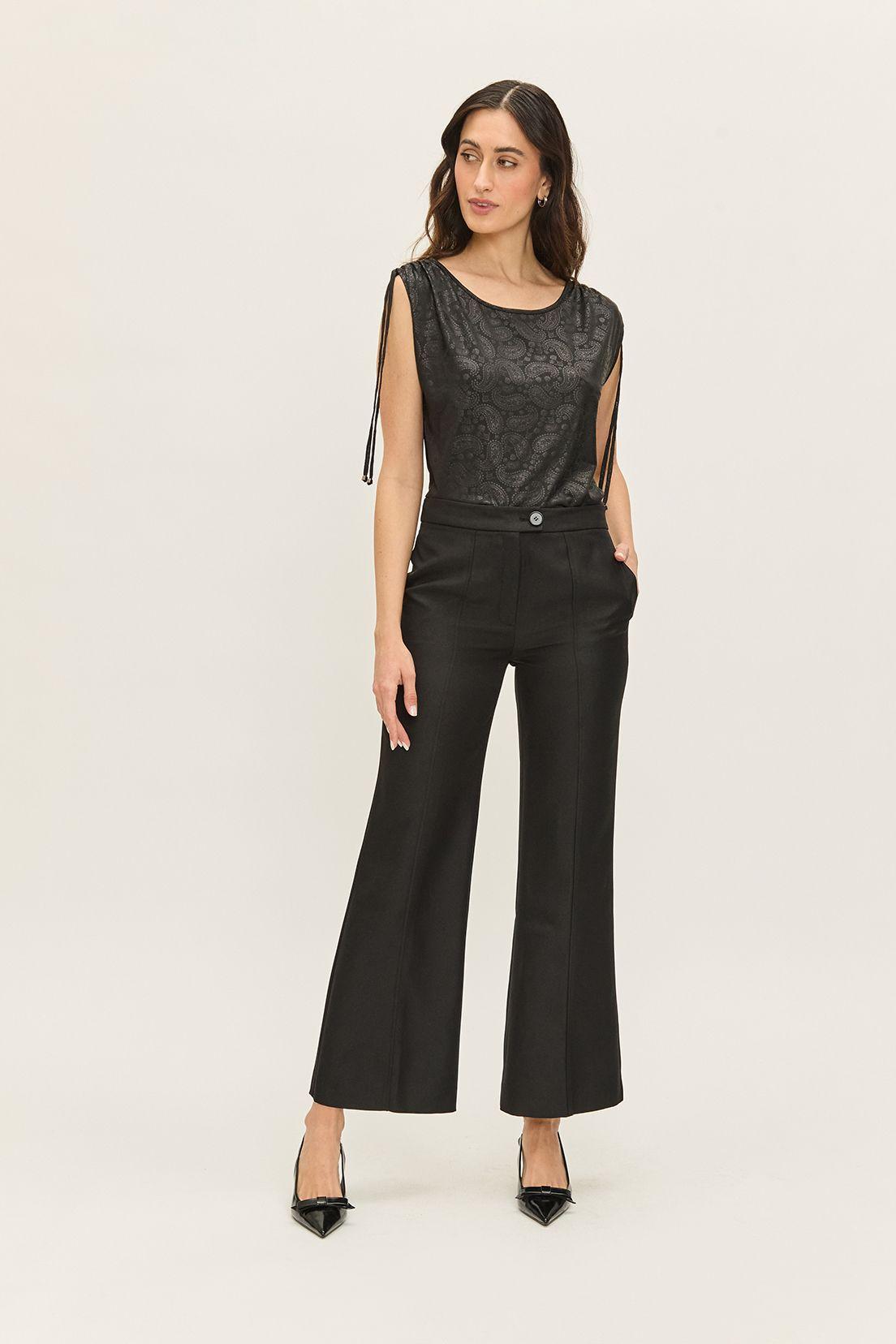 Pantalon Liso Flare Negro Ash 11007224059102-0