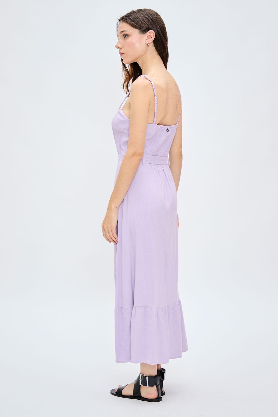 Vestido Largo Liso Lila iO 13404224002211-4