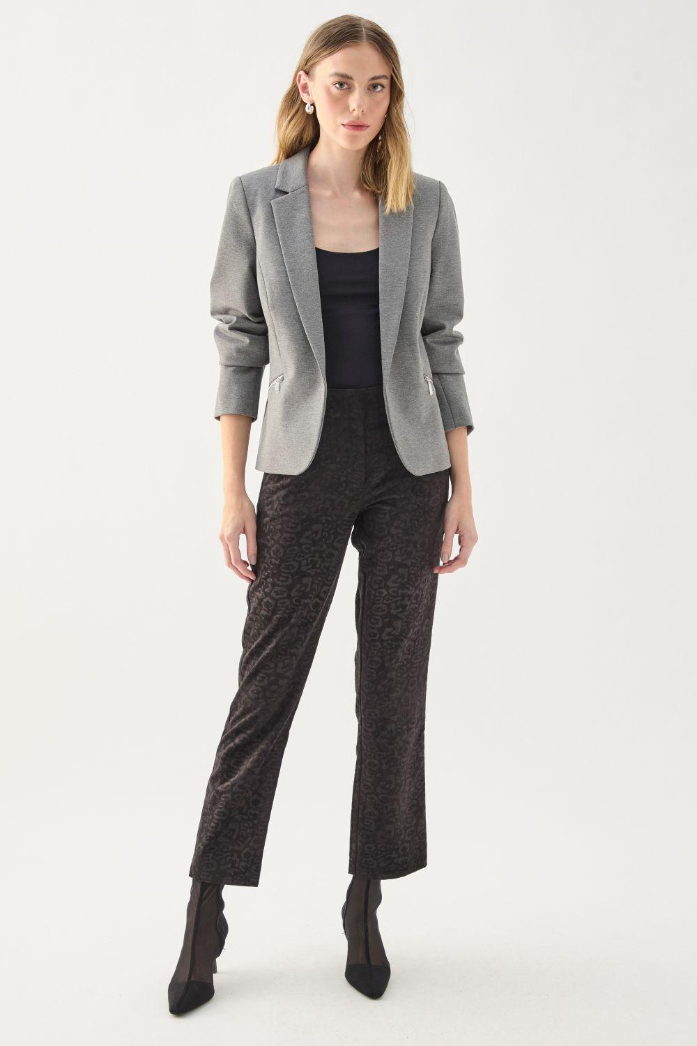 Blazer Liso Gris 16007125091113-1