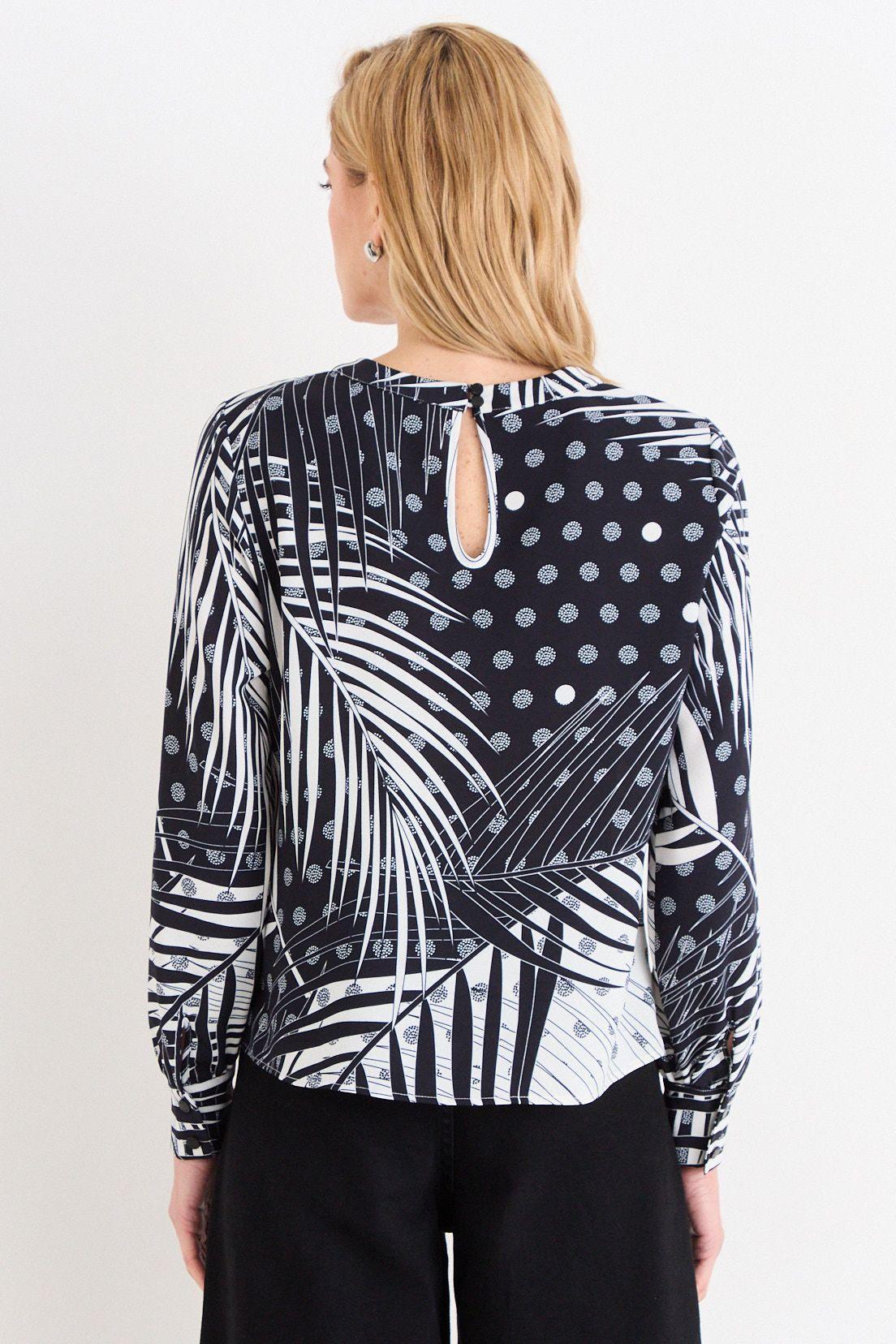 Blusa Estampada Negro Ash 14107226004102-2
