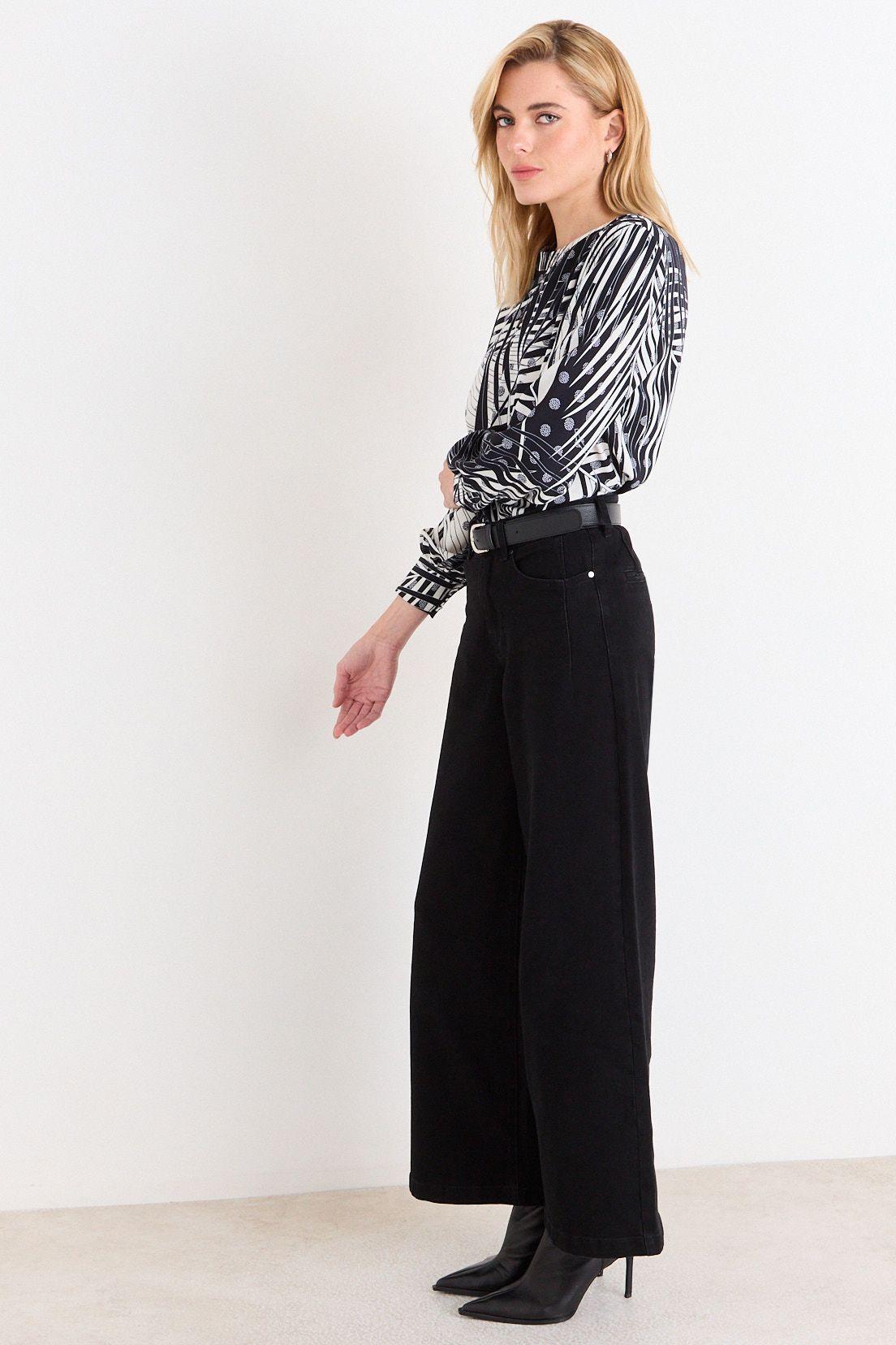 Blusa Estampada Negro Ash 14107226004102-3