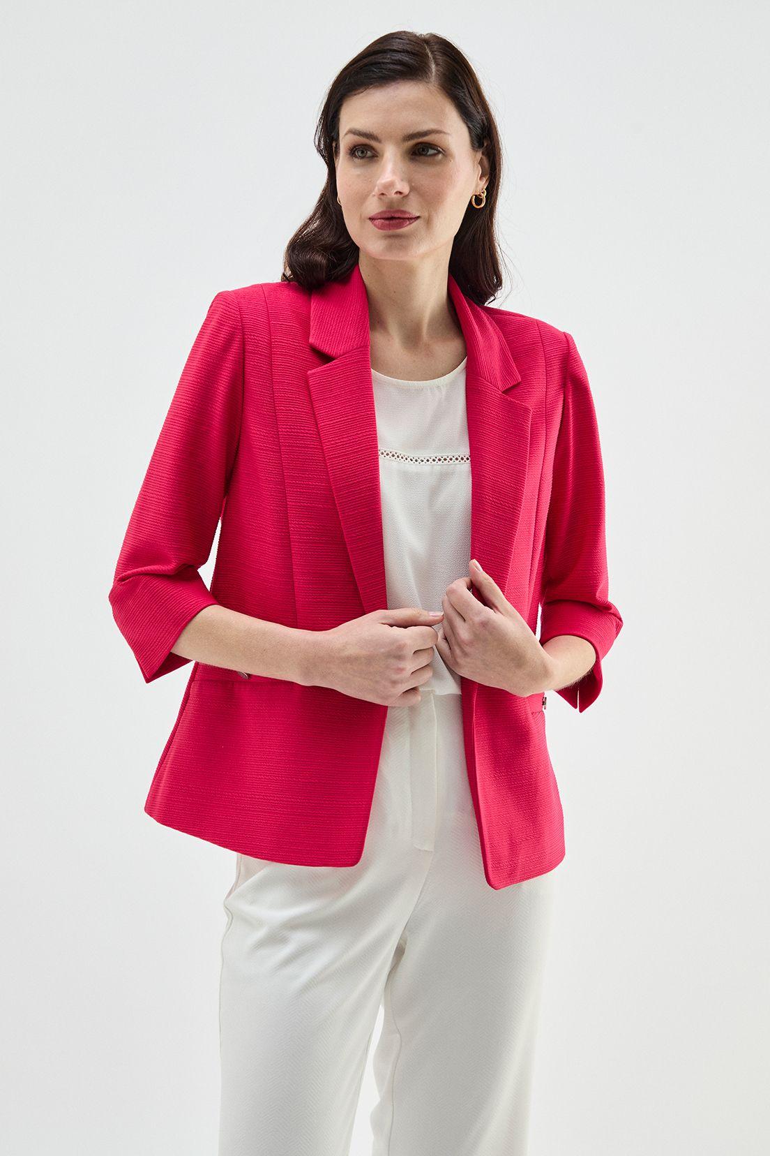 Blazer Solapa Abierta fucsia Ma Griffe 16002224004116-2