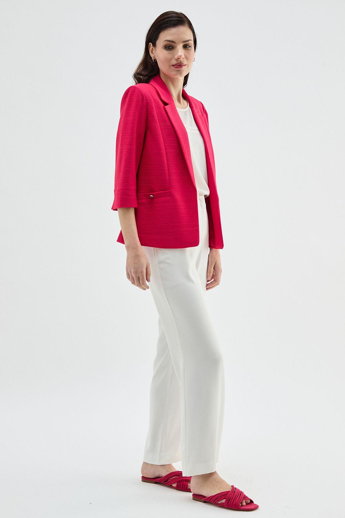 Blazer Solapa Abierta fucsia Ma Griffe 16002224004116-3