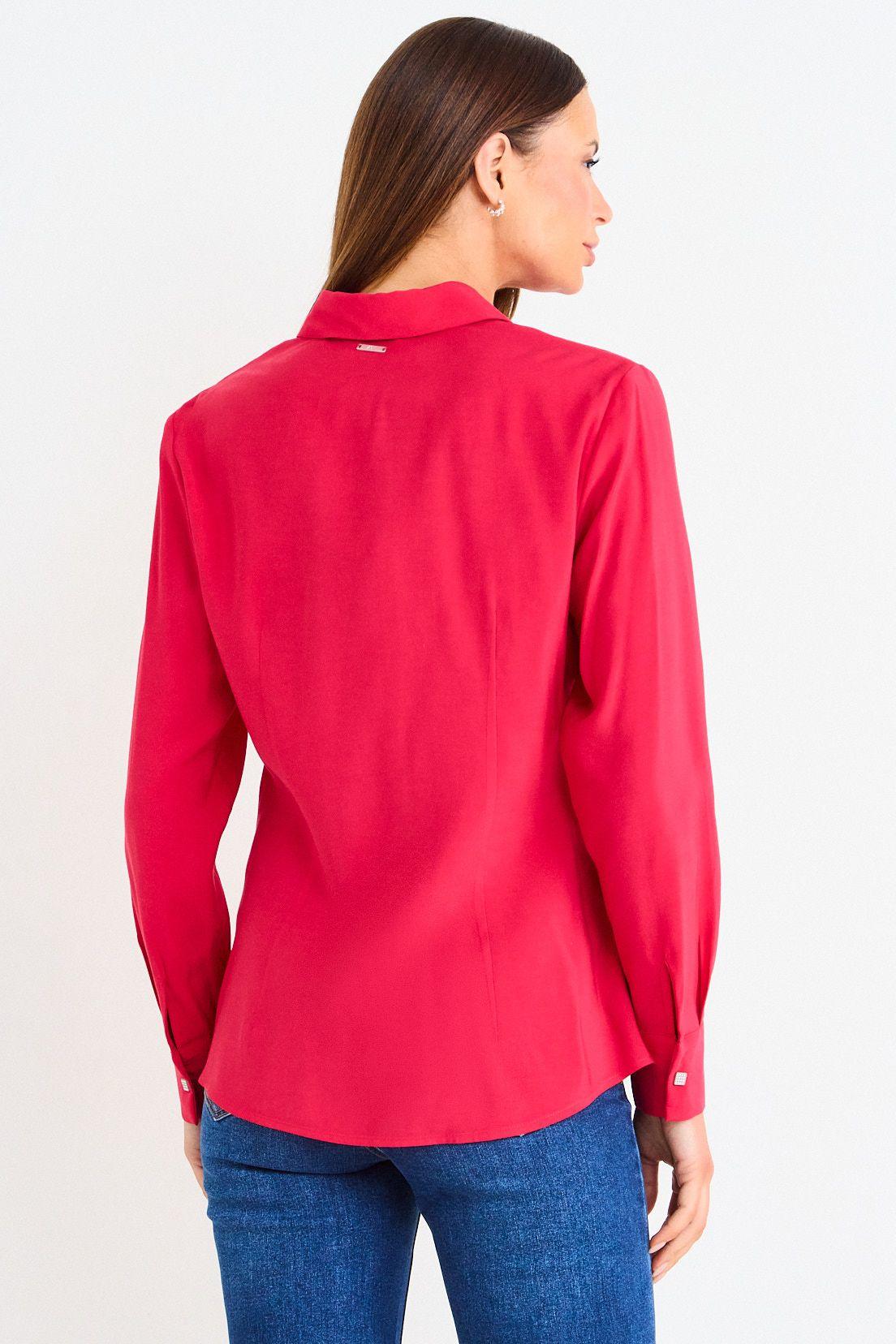 Blusa Lisa Camisera Roja Ash 14007126063112-2