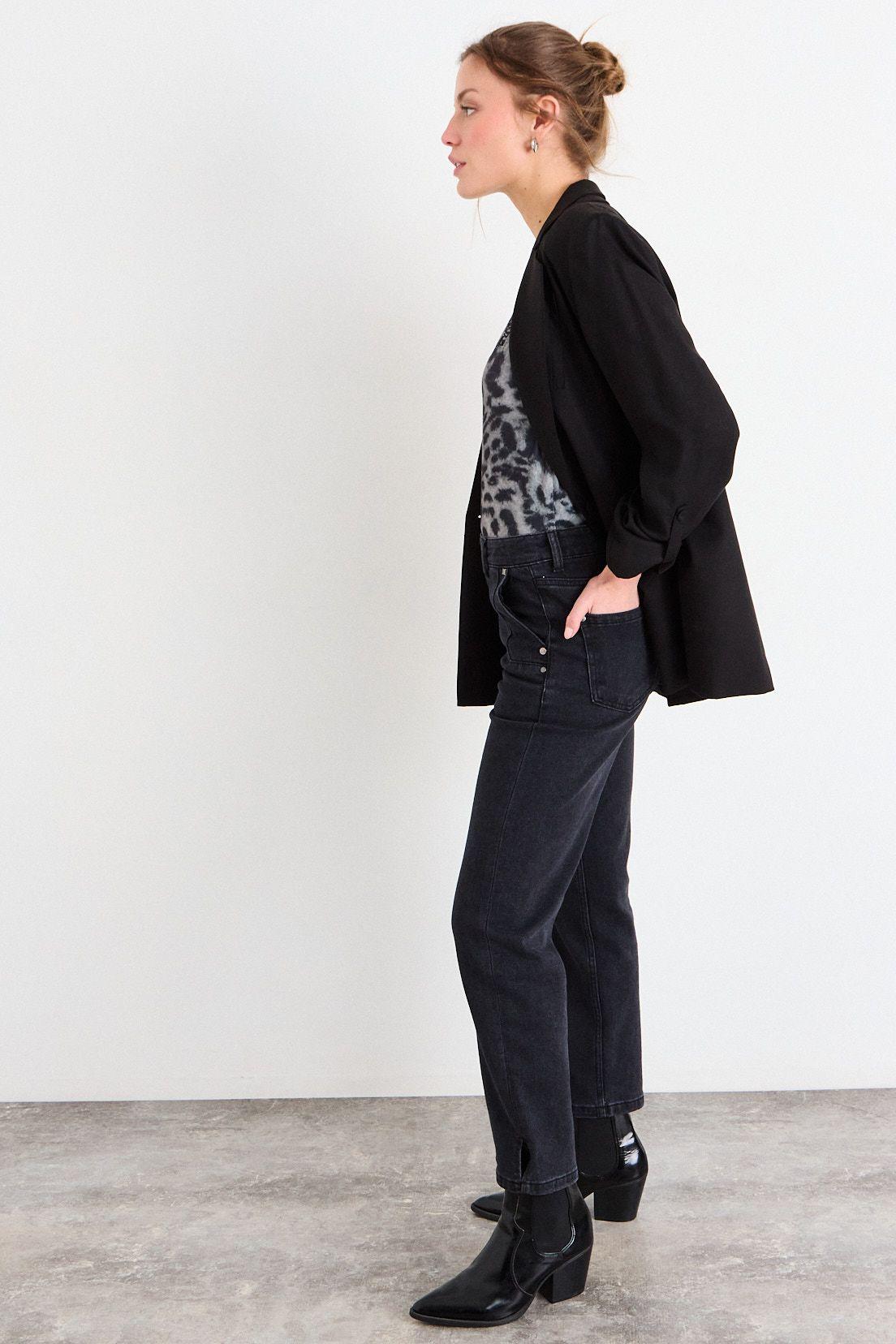 Jeans Liso Negro iO 11320226006102-4