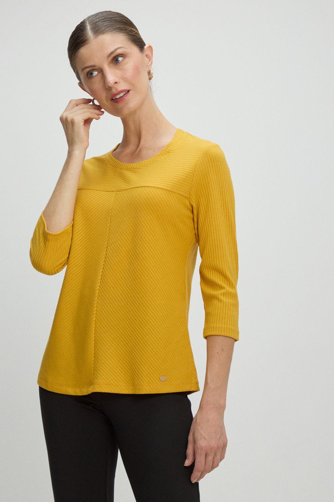 Polera Manga Larga Amarillo Ma Griffe 14202225005108-1