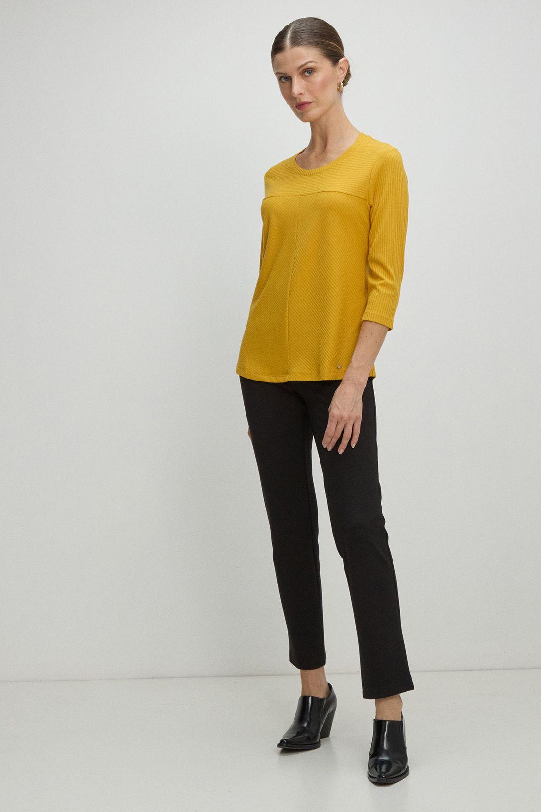 Polera Manga Larga Amarillo Ma Griffe 14202225005108-4