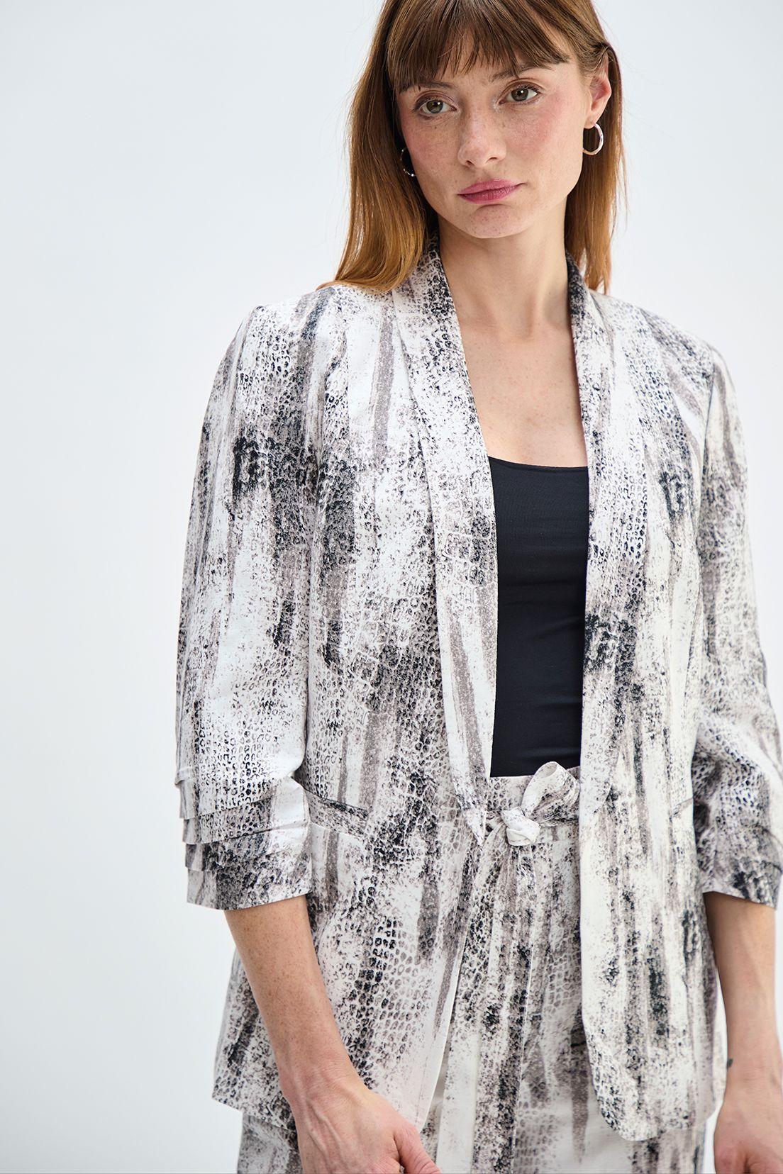 Blazer Estampado Negro Ash 16107224052102-2