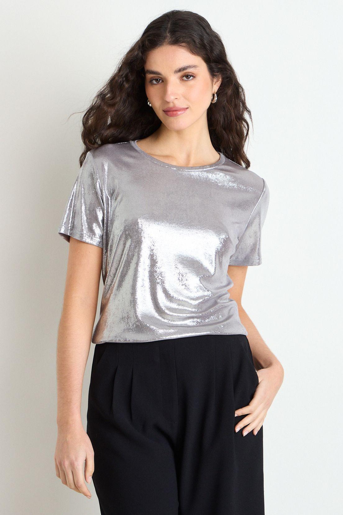 Polera Manga Corta Gris Ash 14207225050113-0