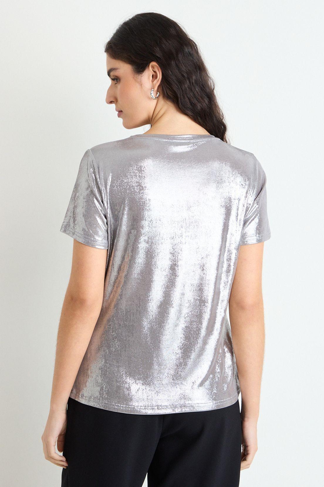 Polera Manga Corta Gris Ash 14207225050113-2