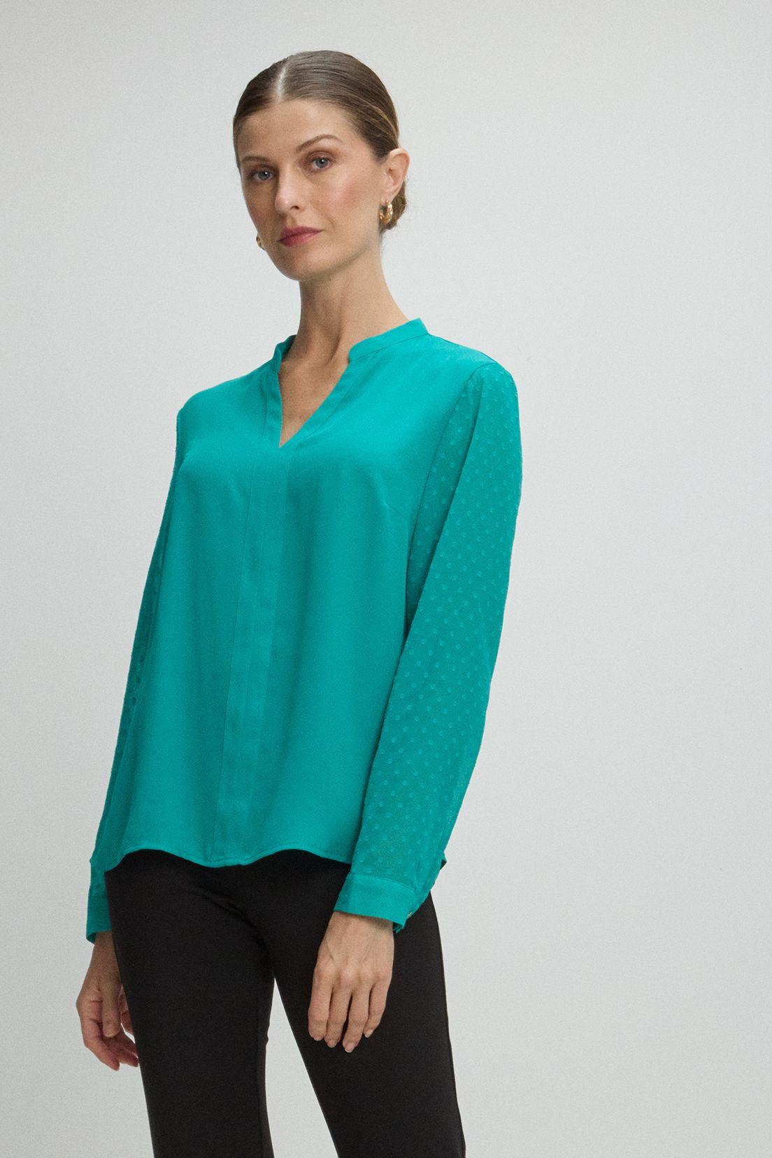 Blusas Manga Larga Verde Ma Griffe 14002225051217-0