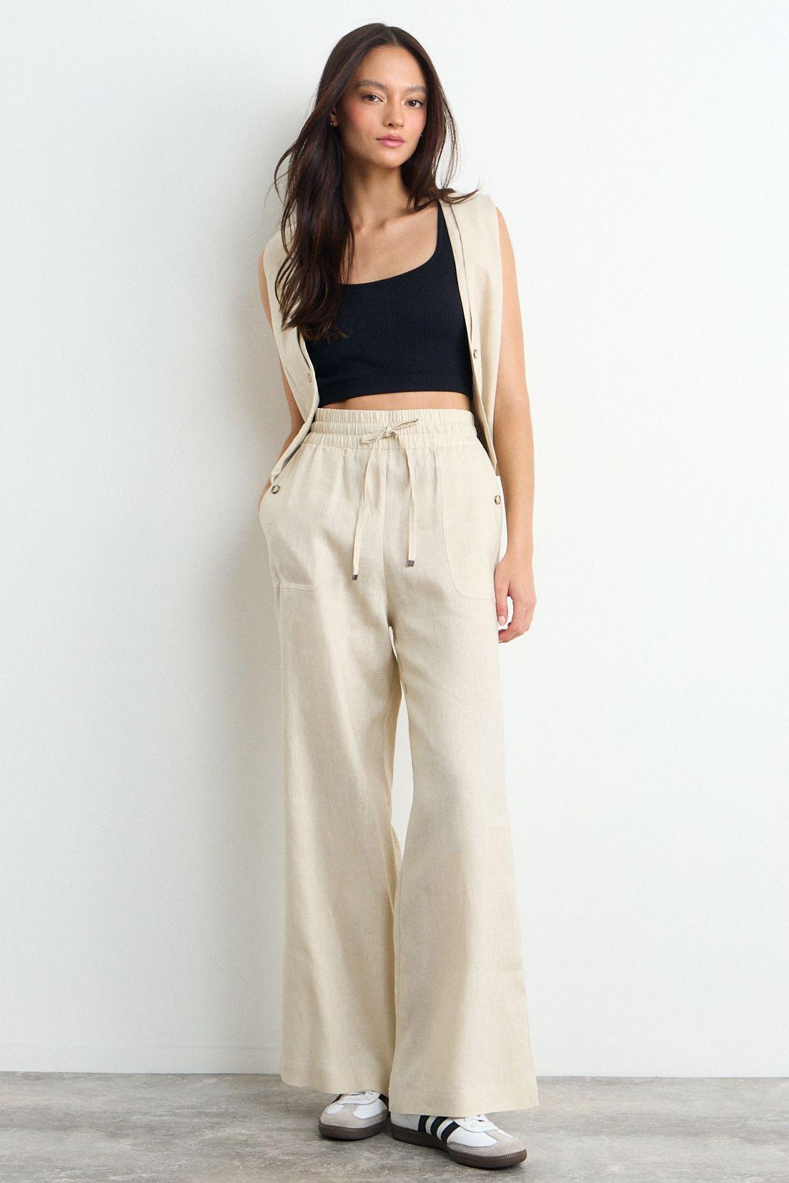 Pantalon Liso Beige iO 11020225024106-0