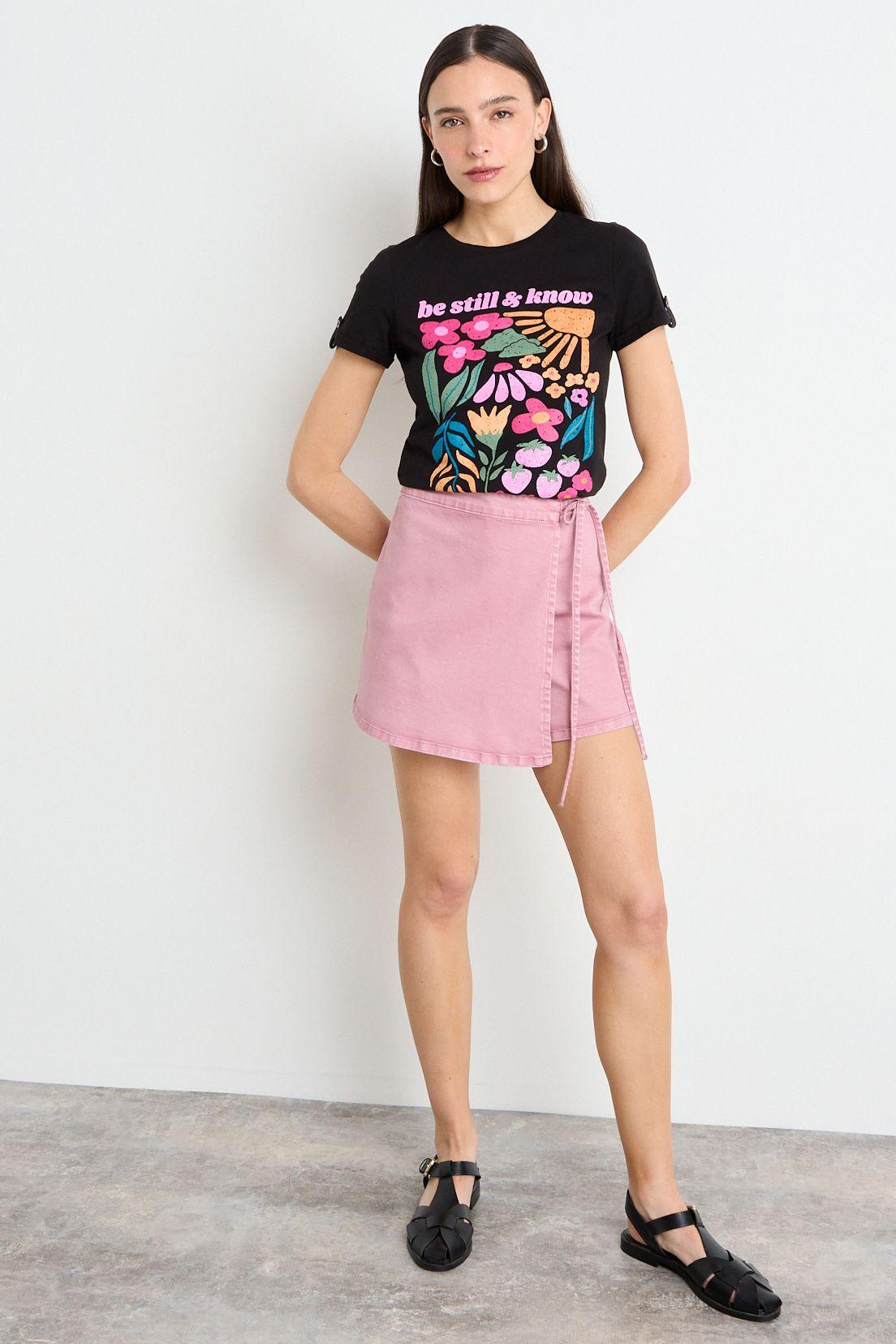 Polera Manga Corta Negra iO 14620225005102-4