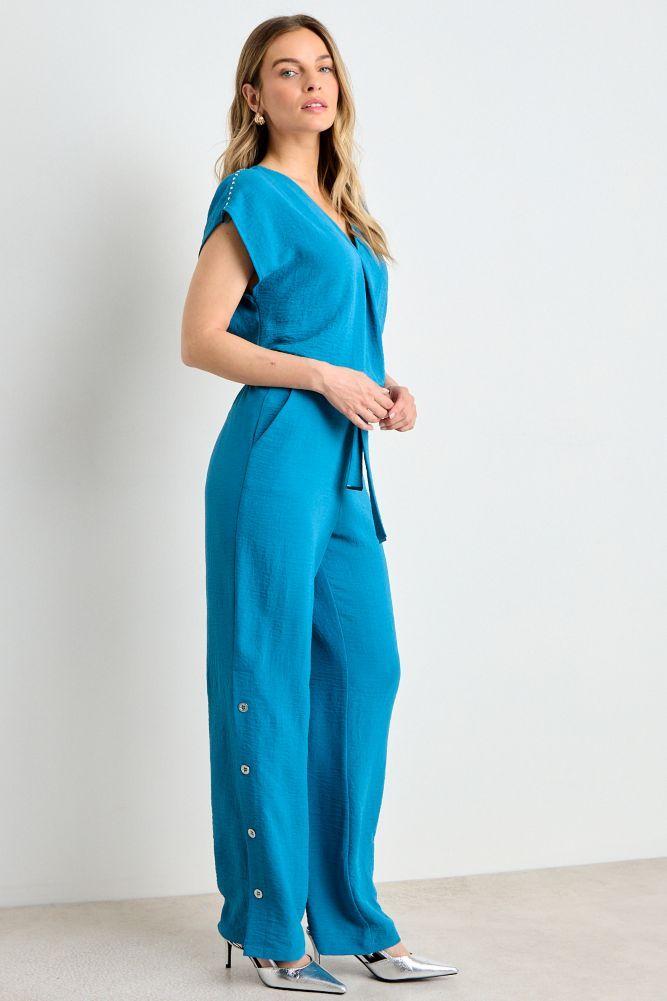 Blusa Lisa Escote En V Azulino Ash 14007225015134-3