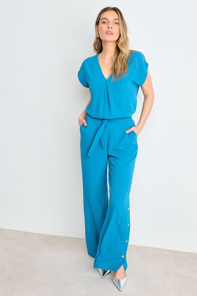 Blusa Lisa Escote En V Azulino Ash 14007225015134-4