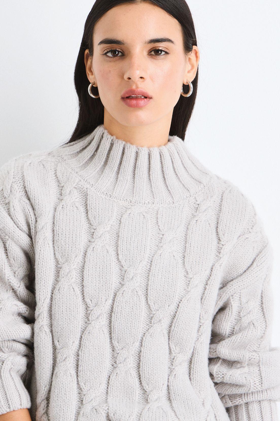 Sweater Liso Gris 18120125023113-1