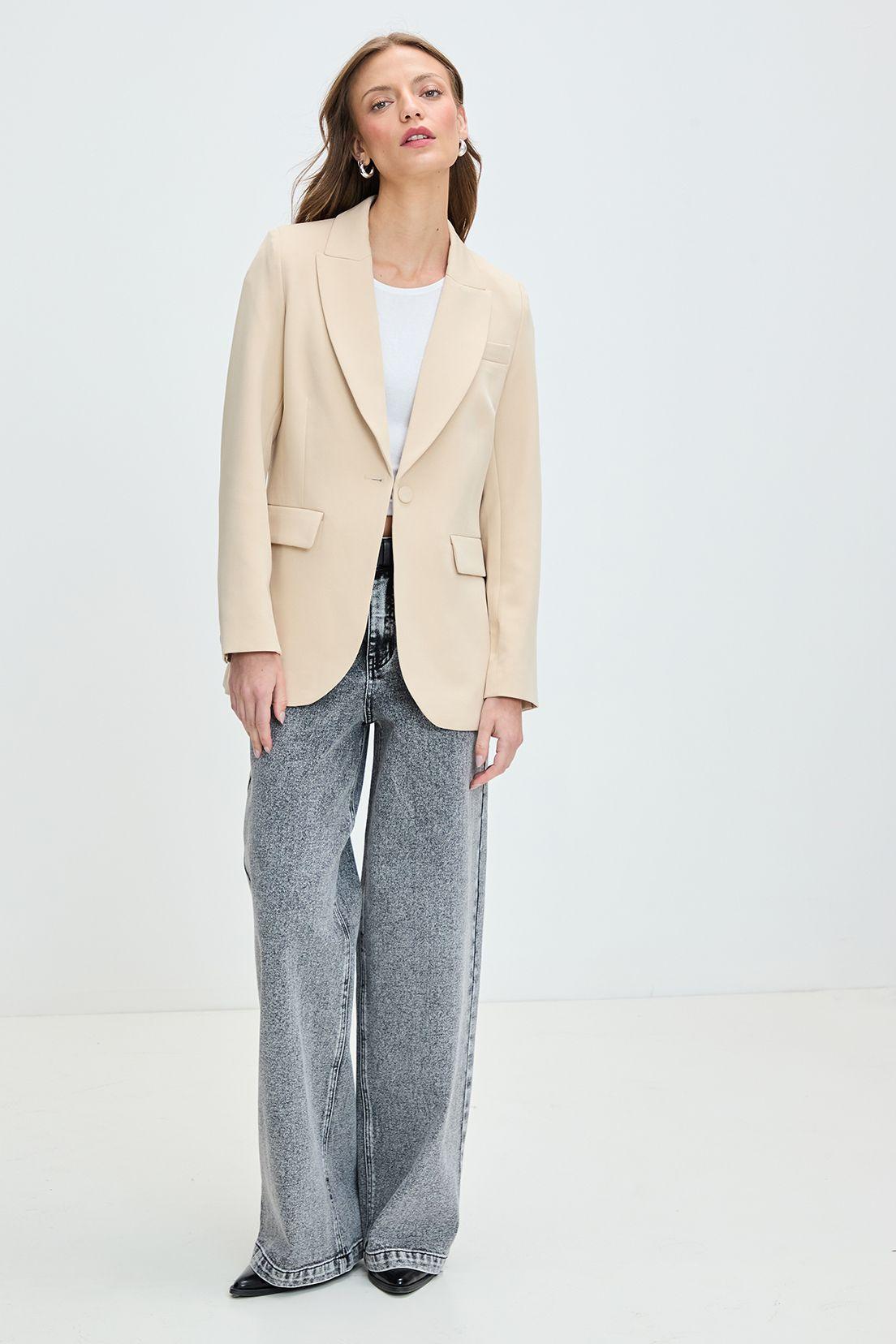 Blazer Liso Beige 16020125012106-3