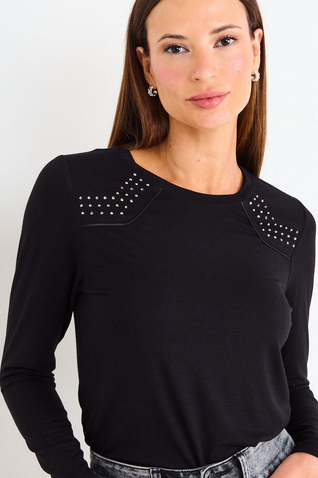 Polera Manga Larga Negro Ash 14207126080102-0