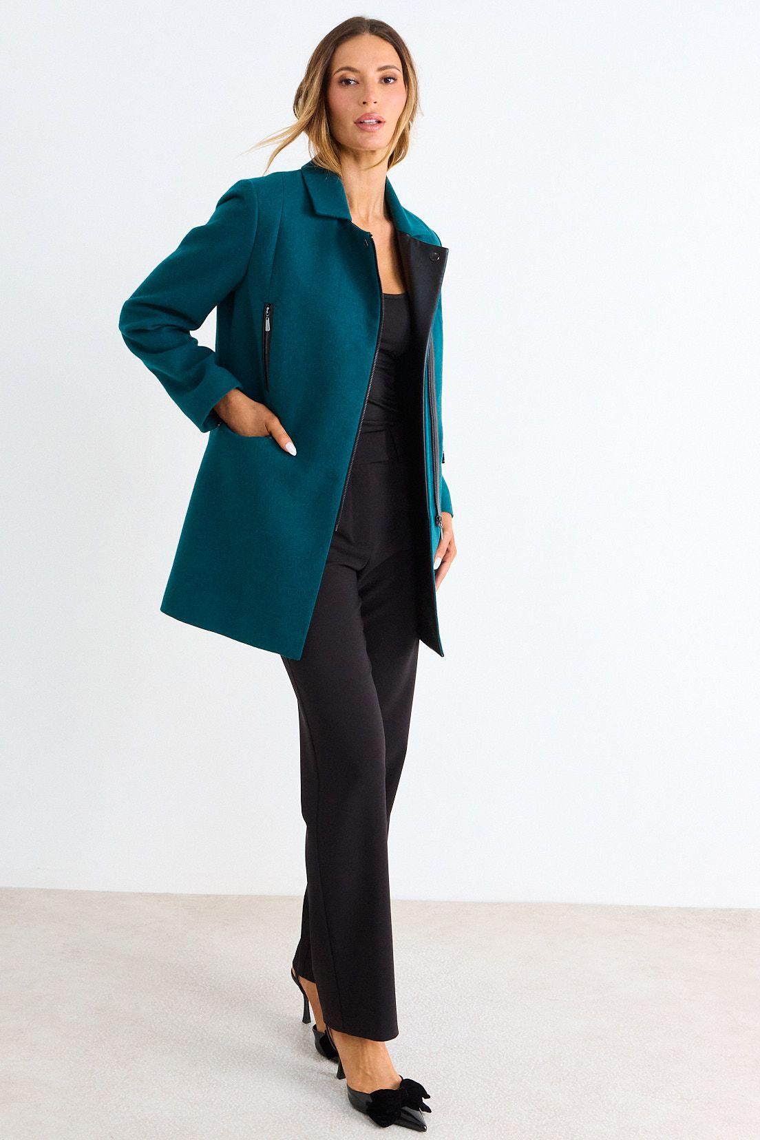 Chaqueton Liso Con Cierre Verde Ash 17007126002217-4