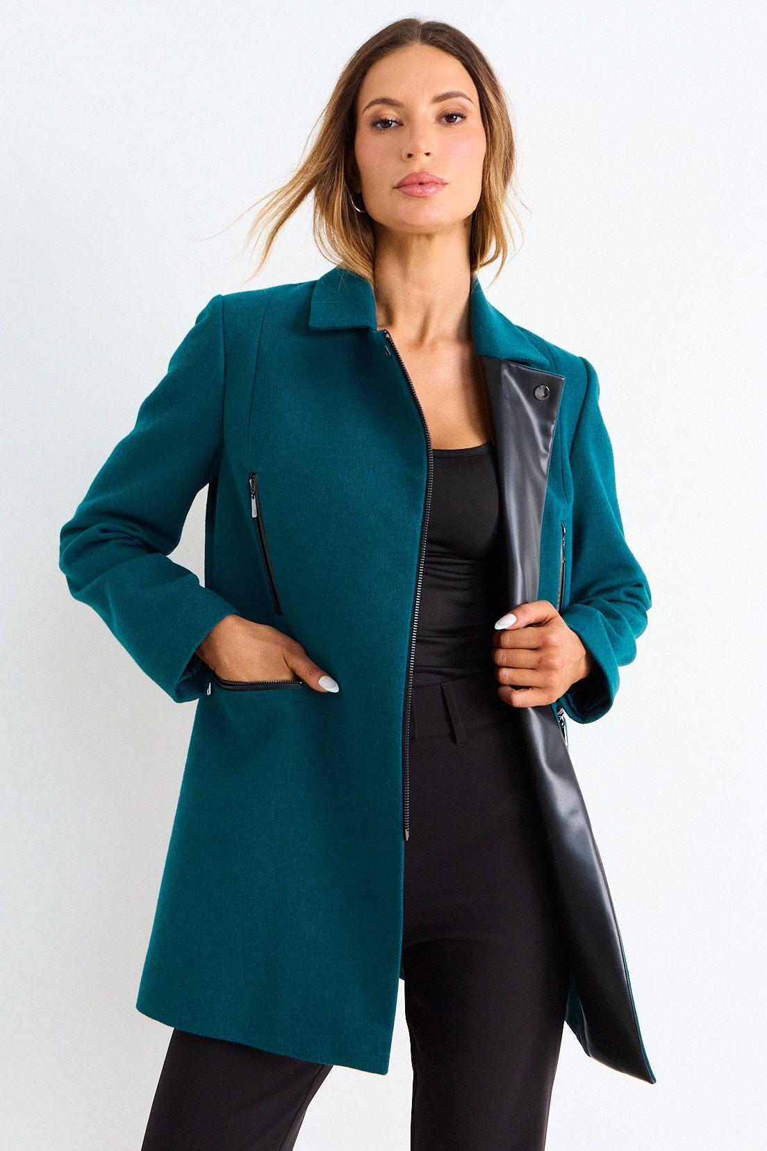 Chaqueton Liso Con Cierre Verde Ash 17007126002217-0