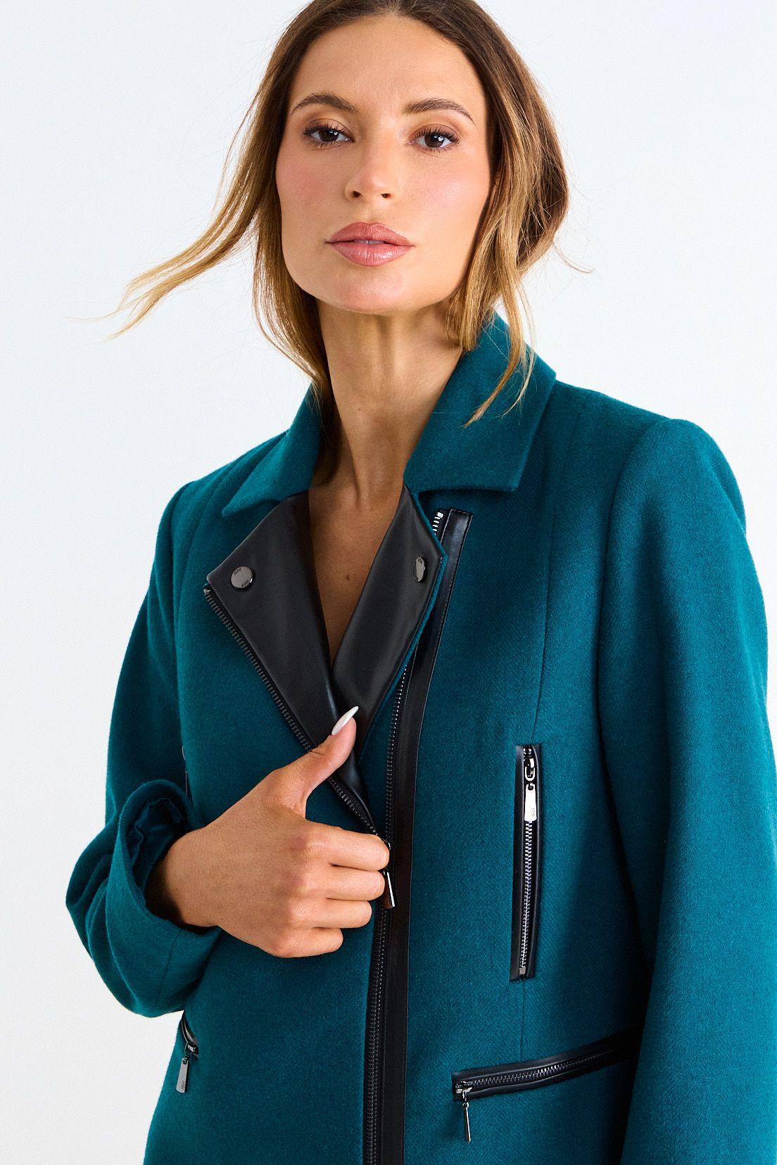 Chaqueton Liso Con Cierre Verde Ash 17007126002217-1