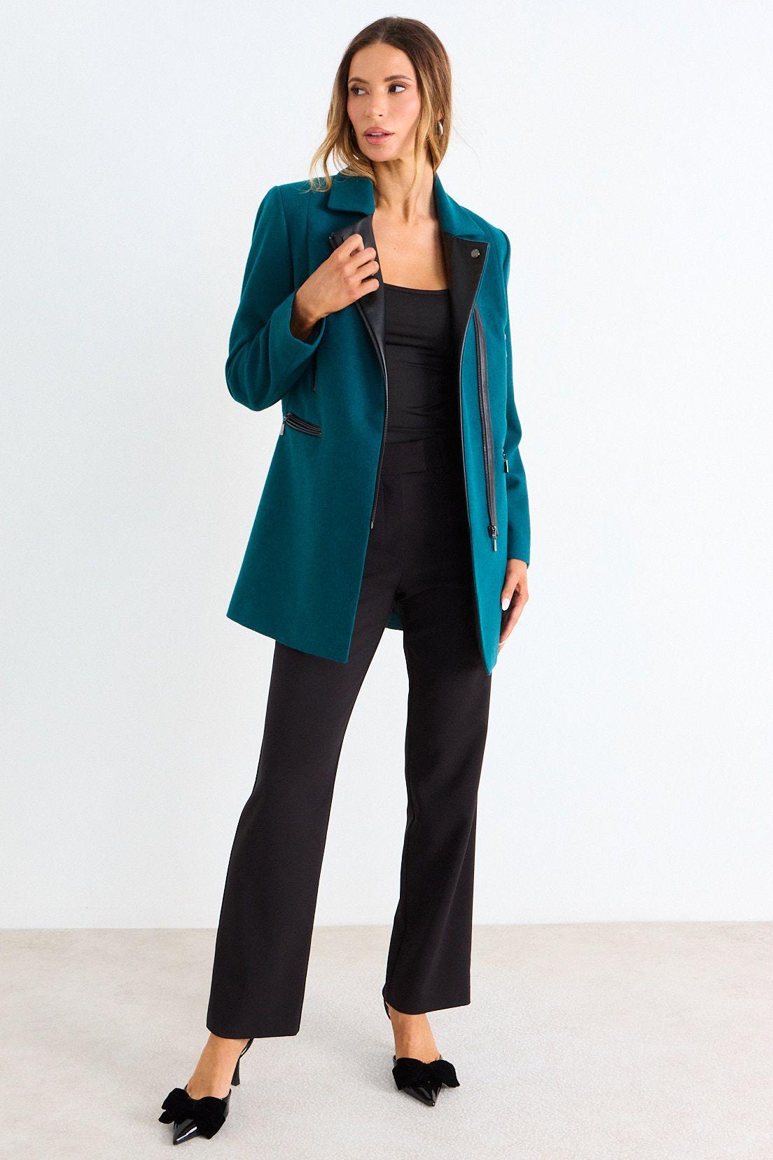 Chaqueton Liso Con Cierre Verde Ash 17007126002217-3