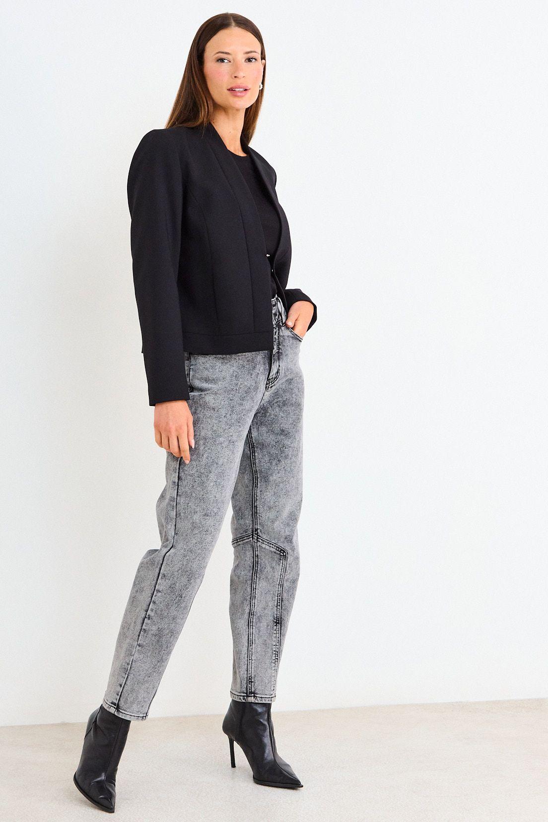 Blazer Liso Sin Solapa Negro Ash 16007126059102-4