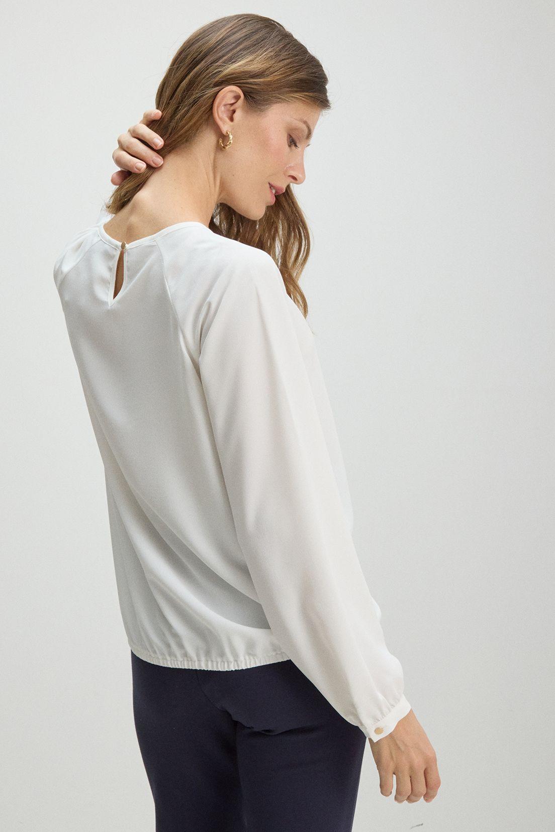 Blusa Cuello Redondo Crudo Ma Griffe 14002225053105-2