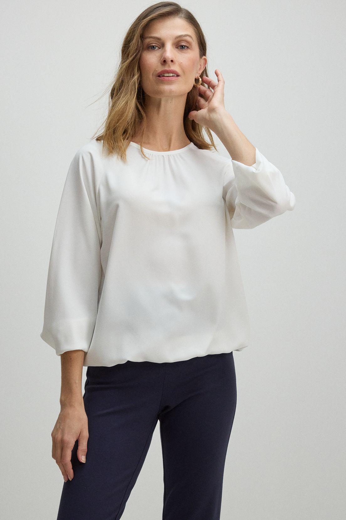 Blusa Cuello Redondo Crudo Ma Griffe 14002225053105-1