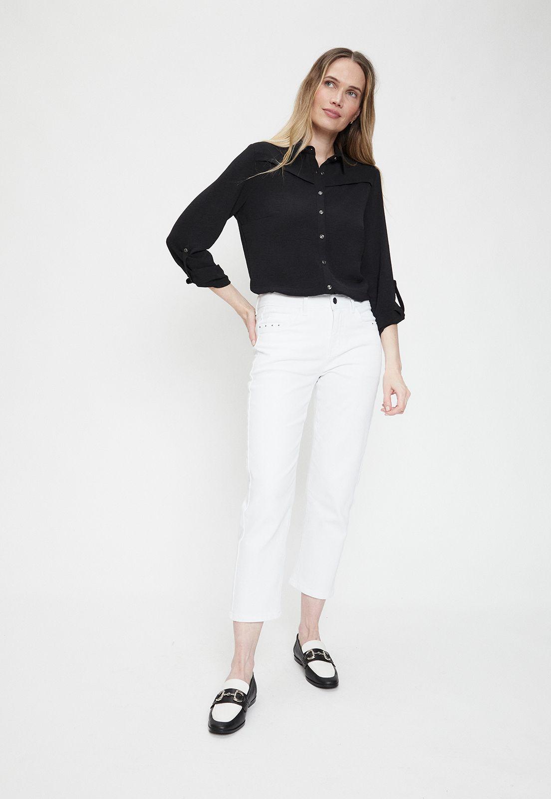 Blusa Lisa Negro Ma Griffe 14002224003102-0