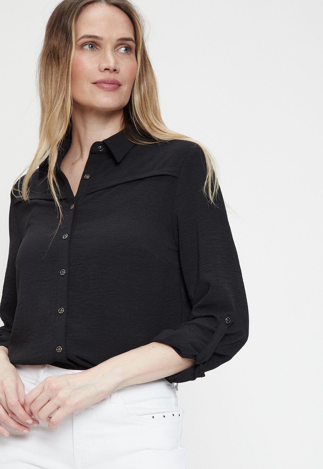 Blusa Lisa Negro Ma Griffe 14002224003102-2